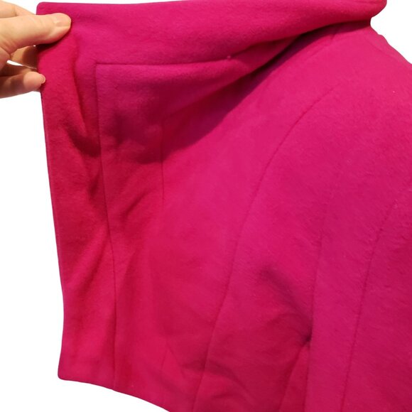 Sergio Hudson Pink Cropped Coat Wool Cashmere Jacket - Picture 12 of 15